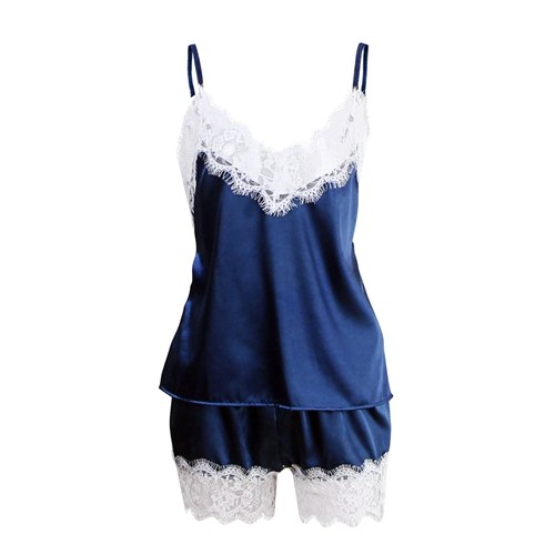 Women's Lace Trim Sleepwear Set » Pandora's Clozet