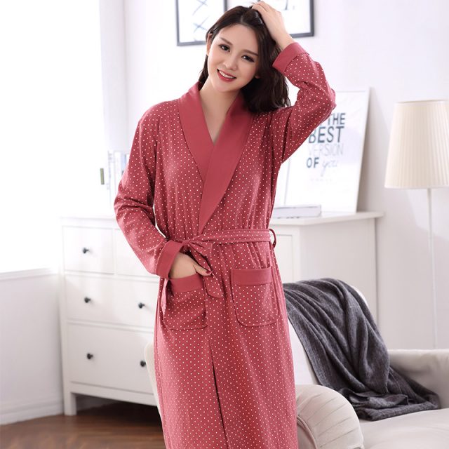 plain cotton robe